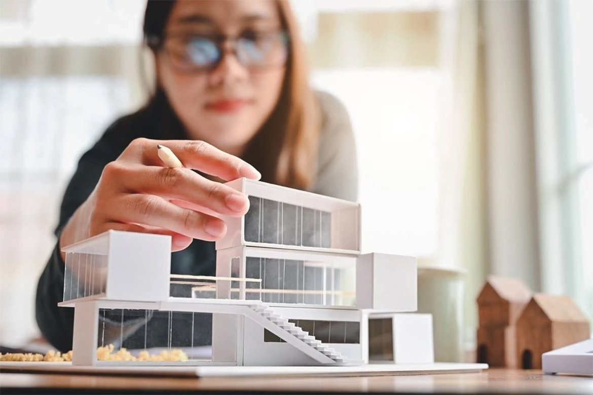 Modern building project